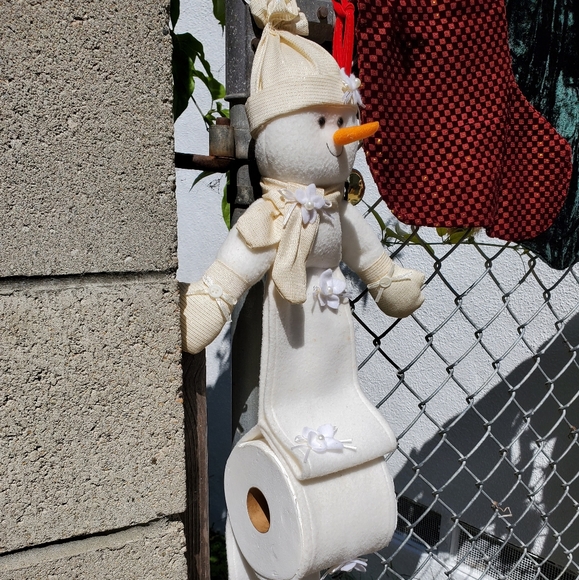 Christmas Snowman toilet paper roll holder - Picture 3 of 5